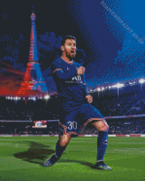 Paris Saint German Messi Player Diamond Painting