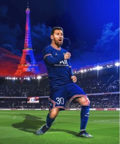 Paris Saint German Messi Player Diamond Painting