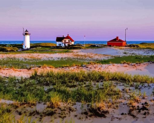 Provincetown Race Lighthouse Massachusetts Diamond Painting