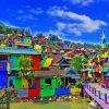 Rainbow Village Indonesia Diamond Painting