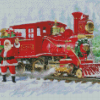 Santa Train Art Diamond Painting