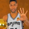 Tim Duncan American Basketballer Diamond Painting