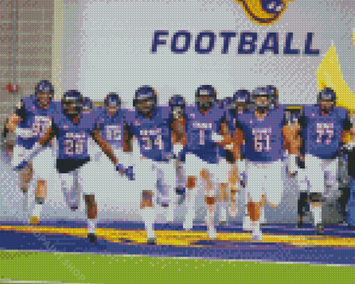 University Northern Iowa Panthers Football Team Diamond Painting