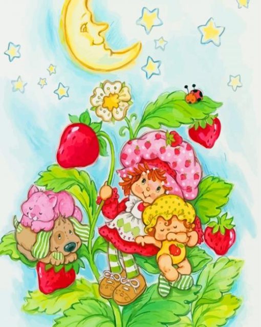 Vintage Strawberry Shortcake Diamond Painting