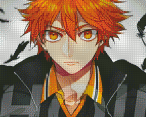 Aesthetic Hinata Shoyo - Diamond Painting