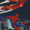 Aesthetic Iron Man And Spiderman Heroes Diamond Painting