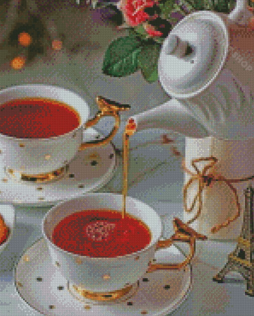 Aesthetic Classy Tea Diamond Painting