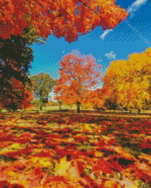 Autumn Central Park Diamond Painting