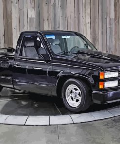 Black 1990 Chevy Diamond Painting