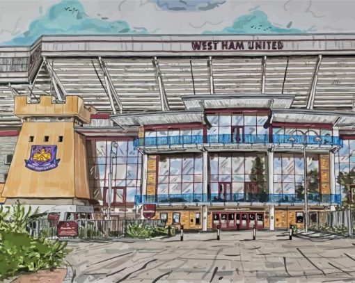 Boleyn Ground Stadium Art Diamond Painting