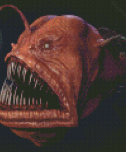 Brown Anglerfish Diamond Painting