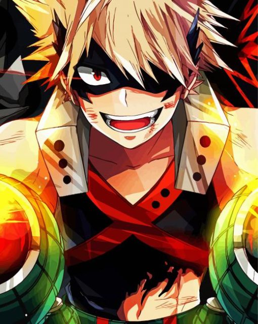 Cool Bakugo My Hero Diamond Painting