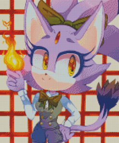 Cool Blaze The Cat Diamond Painting