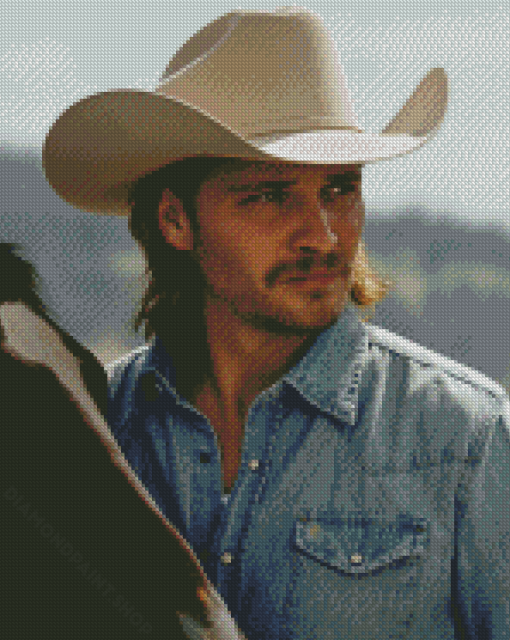 Cowboy Luke Grimes Diamond Painting