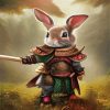 Cute Rabbit Knight Diamond Painting