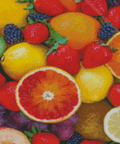 Fresh Tropical Fruits Diamond Painting