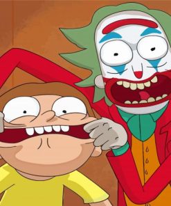 Morty Joker And Rick Diamond Painting