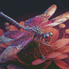 Purple Dragon Fly Diamond Painting