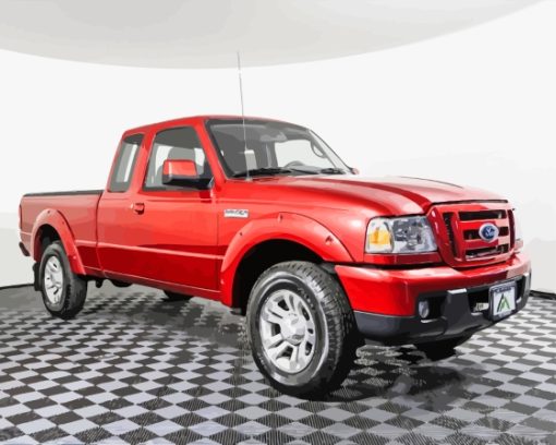 Red 2007 Ford Ranger Diamond Painting