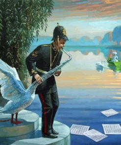 The Musician Man Michael Cheval Absurd Diamond Painting