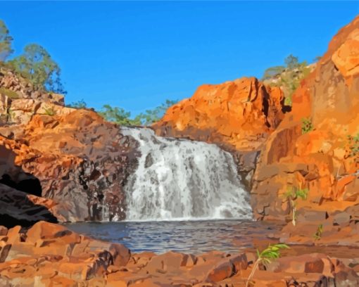 Waterfall Kakadu Diamond Painting