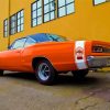 1970 Super Bee Orange Car Diamond Painting