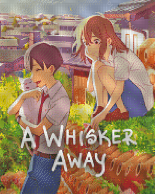 A Whisker Away Anime Poster Diamond Painting