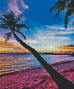 Beach Sundown View Diamond Painting