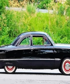 Black 49 Ford Coupe Side View Diamond Painting