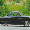 Black 49 Ford Coupe Side View Diamond Painting