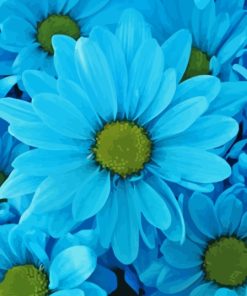 Blue Daisies Diamond Painting