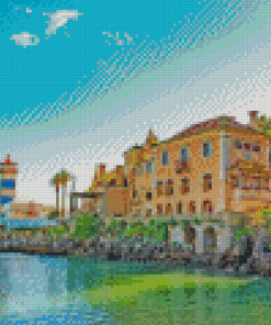 Cascais Seaside Buildings Diamond Painting