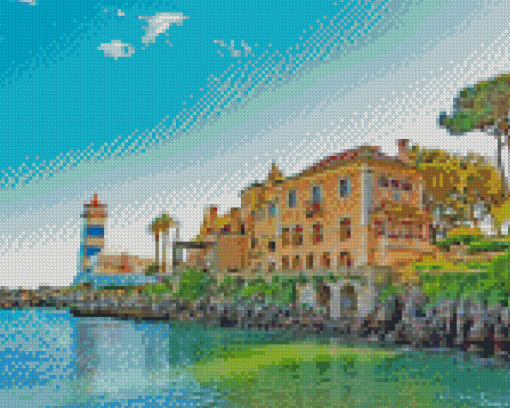 Cascais Seaside Buildings Diamond Painting