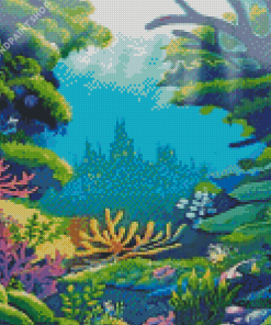 Castle Under The Sea Art Diamond Painting