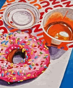 Donut And Coffee Diamond Painting