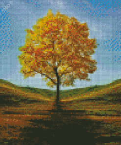 Golden Tree Diamond Painting