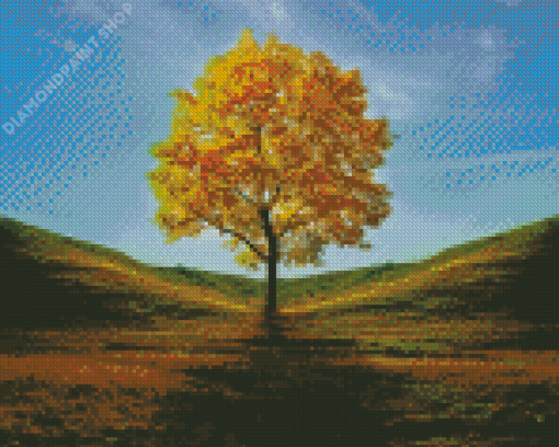 Golden Tree Diamond Painting