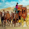 Horse Stagecoach Diamond Painting