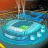 Illustration Etihad Stadium Diamond Painting