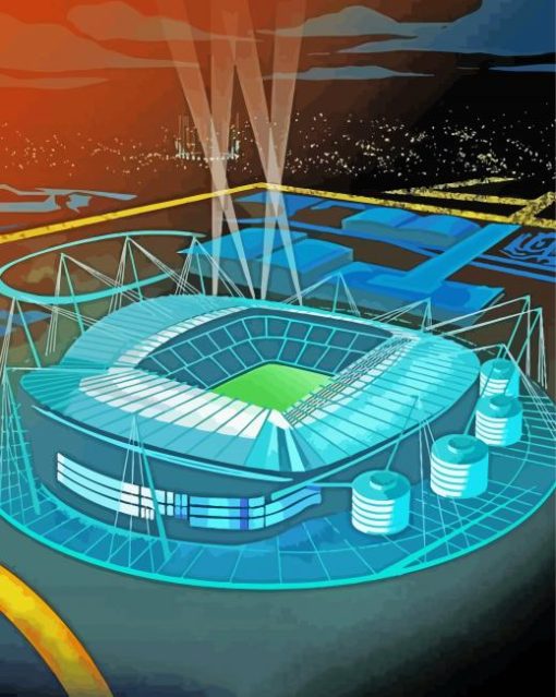 Illustration Etihad Stadium Diamond Painting