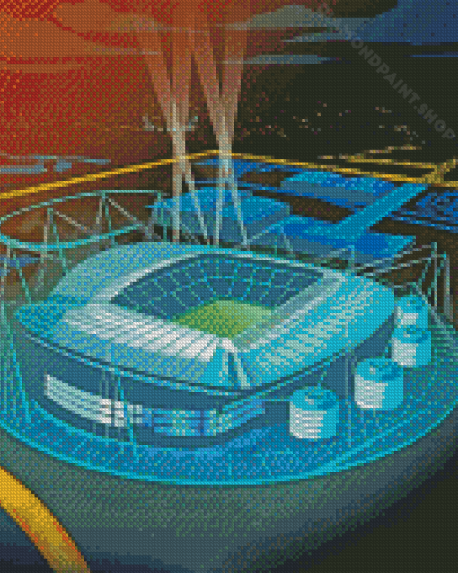 Illustration Etihad Stadium Diamond Painting