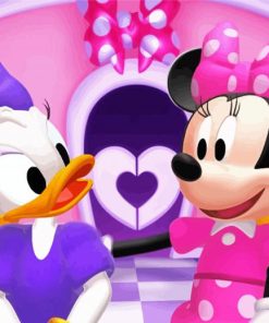 Minnie Mouse And Daisy Duck Animation Diamond Painting