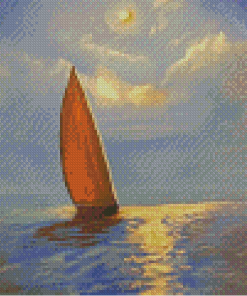 Night Sail Art Diamond Painting