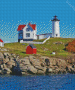 Nubble Lighthouse York Diamond Painting