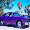 Plum Crazy Plymouth Roadrunner Diamond Painting