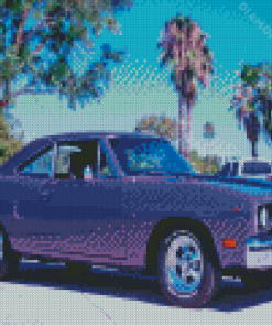 Plum Crazy Plymouth Roadrunner Diamond Painting