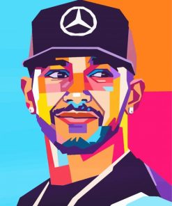 Pop Art Lewis Hamilton Diamond Painting