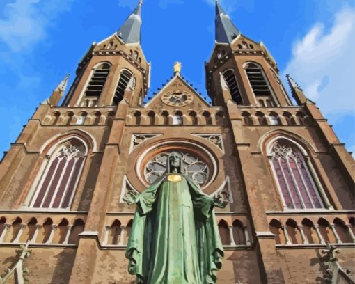 Saint Joseph Church In Tilburg Diamond Painting