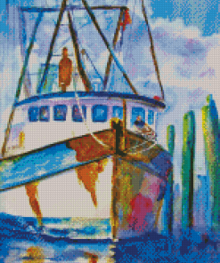 Shrimp Boat Diamond Painting