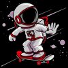 Skater Astronaut Diamond Painting